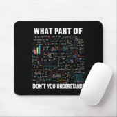 What Part Of Don't You Understand _ Funny Math Tea Mousepad (Mit Mouse)