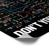 What Part Of Don't You Understand _ Funny Math Tea Poster (Ecke)
