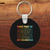What Part Of Don't You Understand _ Funny Math Tea Schlüsselanhänger (Vorderseite)