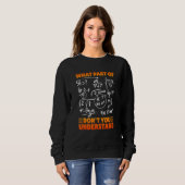 What Part Of Don't You Understand Funny Math Teach Sweatshirt (Vorne ganz)
