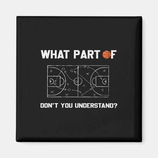 What Part Of Don't You Understand Funny Sketll Coa Magnet (Vorne)