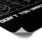 What Part Of Don't You Understand Funny Sketll Coa Poster (Ecke)