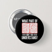 What Part Of Hockey Don't You Understand Ice Hocke Button (Vorne & Hinten)