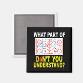 What Part Of You Don't Understand_ Funny Ice Hocke Magnet (Vorderseite/Rückseite)