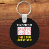 What Part Of You Don't Understand_ Funny Ice Hocke Schlüsselanhänger (Vorderseite)