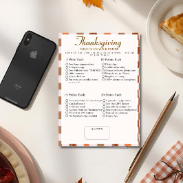 What’s in Your Phone? Retro thanksgiving Game Einladung