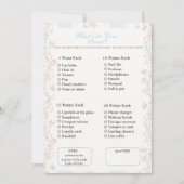 What’s in Your Purse? Romantic Floral Game Einladung (Vorderseite)