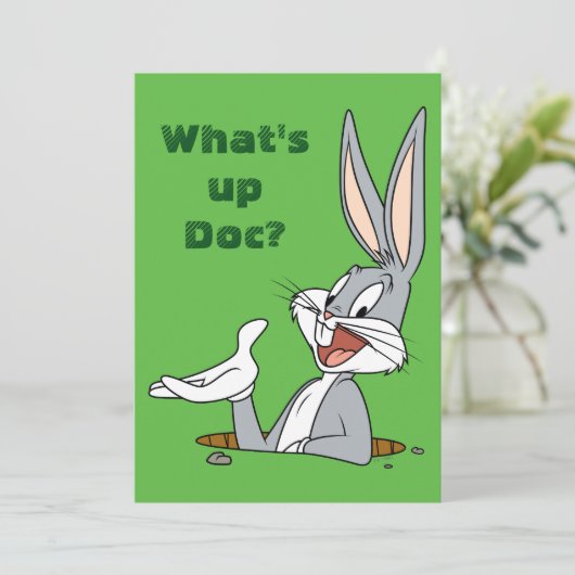 WHAT’S UP DOC?™ BUGS BUNNY™ Rabbit Hole Karte (Stehend Vorderseite)
