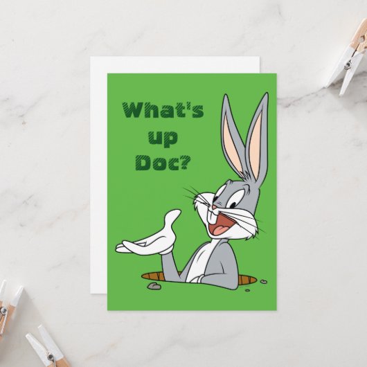WHAT’S UP DOC?™ BUGS BUNNY™ Rabbit Hole Karte (Vorderseite/Rückseite Beispiel)