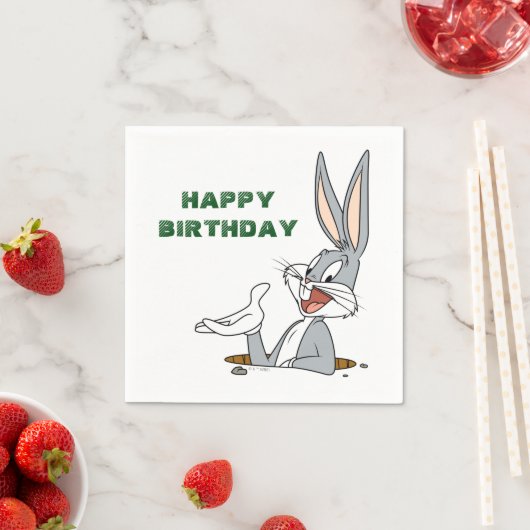 WHAT’S UP DOC?™ BUGS BUNNY™ Rabbit Hole Serviette (Beispiel)
