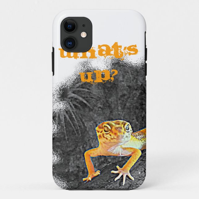 What´s up? iPhone 5, case, gecko, leopard, Case-Mate iPhone Hülle (Rückseite)
