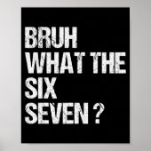 What The Bruh 67 Meme Funny Six Seven Gen Alpha Sl Poster (Vorne)