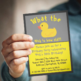 What the Duck Birthday Einladung