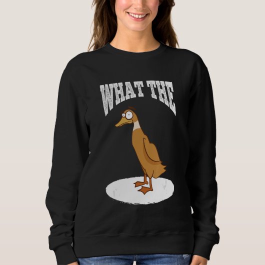 What The Duck Duck Morning Grouch Coffee Rubber Du Sweatshirt (Vorderseite)