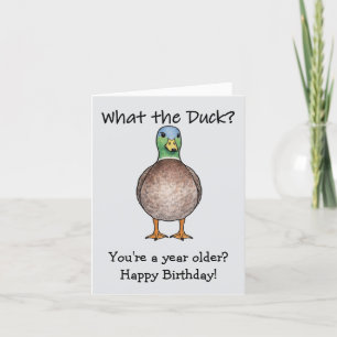 What The Duck Geburtstagskarte Karte
