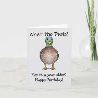 What The Duck Geburtstagskarte Karte