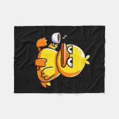 What The Duck Owner I Love Ducks Lover Funny Rubbe Fleecedecke (Vorderseite (Horizontal))