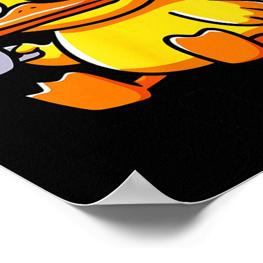 What The Duck Owner I Love Ducks Lover Funny Rubbe Poster (Ecke)