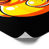 What The Duck Owner I Love Ducks Lover Funny Rubbe Poster (Ecke)