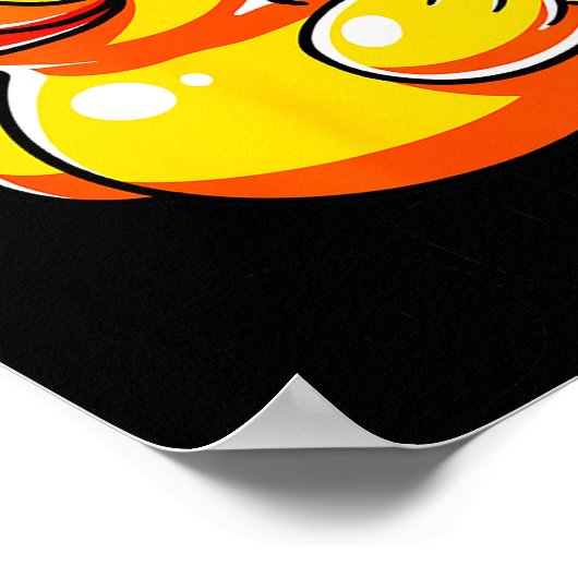 What The Duck Owner I Love Ducks Lover Funny Rubbe Poster (Ecke)