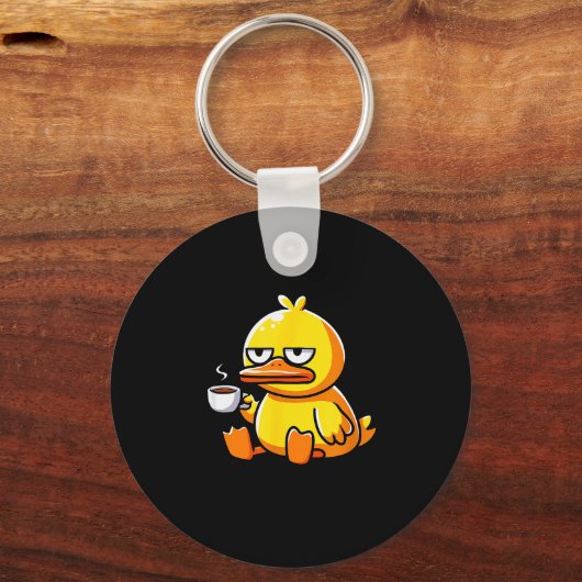 What The Duck Owner I Love Ducks Lover Funny Rubbe Schlüsselanhänger (Vorderseite)