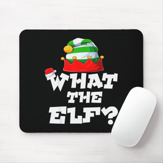 What The Elf _ Family Matching Christmas Group Paj Mousepad (Mit Mouse)