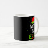 What The Elf Family Matching Funny Christmas Gift Kaffeetasse (VorderseiteRechts)