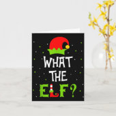 What The Elf Family Matching Funny Christmas Gift Karte (Gelbe Blume)