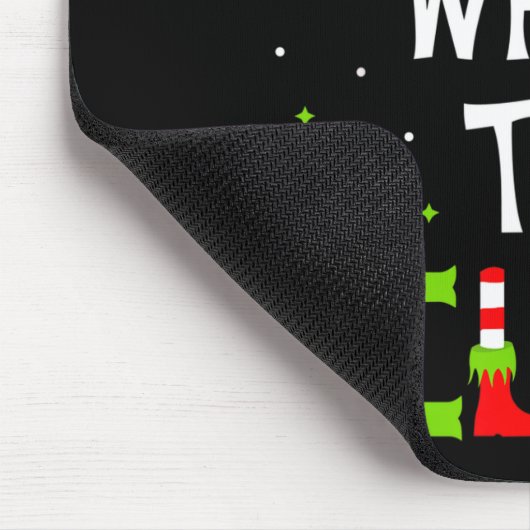 What The Elf Family Matching Funny Christmas Gift Mousepad (Ecke)