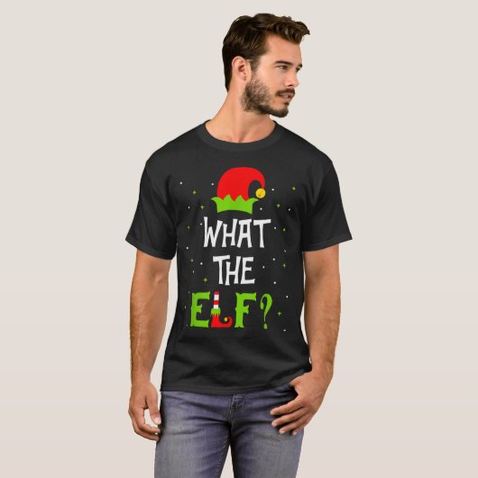 What The Elf Family Matching Funny Christmas Gift T-Shirt (Vorne ganz)