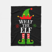 What The Elf Funny Matching Family Group Christmas Fleecedecke (Vorderseite)
