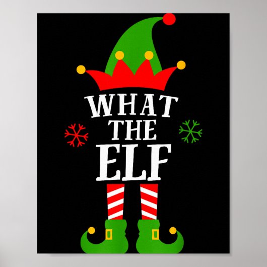 What The Elf Funny Matching Family Group Christmas Poster (Vorne)