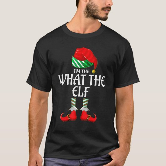 What The Elf Group Matching Family Christmas T-Shirt (Vorderseite)