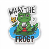 What the frog? aufkleber (Vorderseite)