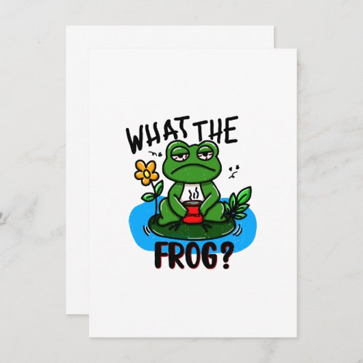 What the frog? einladung (Vorne/Hinten)