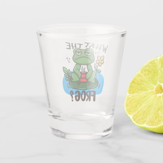 What the frog? schnapsglas (Rückseite)