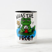 What the frog? zweifarbige tasse (Mittel)