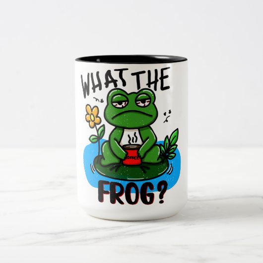 What the frog? zweifarbige tasse (Mittel)