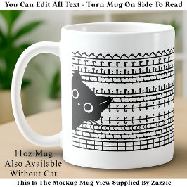 What The Heck Hidden Message & Cat, Funny Kaffeetasse