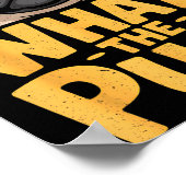 What The Pug For Kids Boys Funny Dog Lover Pun Poster (Ecke)