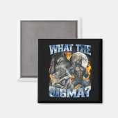 What The Sigma Cool Funny Alpha Wolf Werewolf Boot Magnet (Vorderseite/Rückseite)