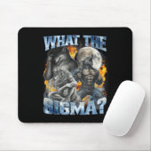 What The Sigma Cool Funny Alpha Wolf Werewolf Boot Mousepad (Mit Mouse)