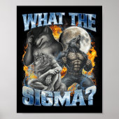 What The Sigma Cool Funny Alpha Wolf Werewolf Boot Poster (Vorne)