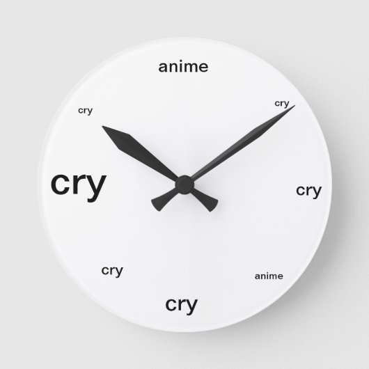 What Time Is It Runde Wanduhr (Vorderseite)