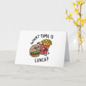 What time is lunch karte (Gelbe Blume)