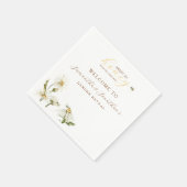 What Will Baby Be Gender Reveal Napkin Serviette (Ecke)