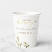 What Will Baby Be Gender Reveal Paper Cup Pappbecher (Rückseite)