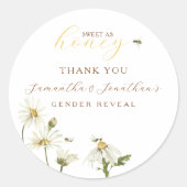 What Will Baby Be Gender Reveal Runder Aufkleber (Vorderseite)