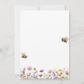 What Will Baby Bee Gender Reveal Party Einladung (Rückseite)