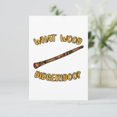 What Wood Didgeridoo? Karte (Stehend Vorderseite)